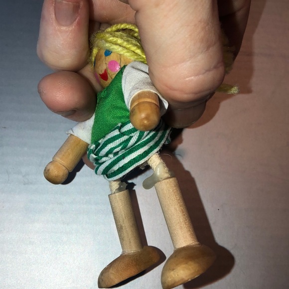 SOLD cross-listed elsewhere Melissa And Doug Little Wooden Dolly from a set. - Picture 6 of 7